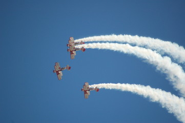 air show bi-planes