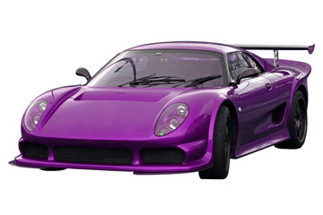 purple supercar