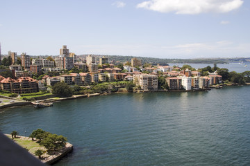 Fototapeta na wymiar north sydney apartments on the waterfront