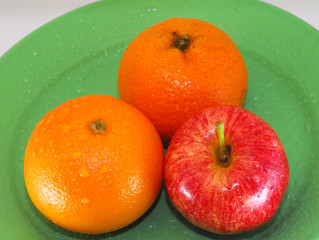 oranges and apple
