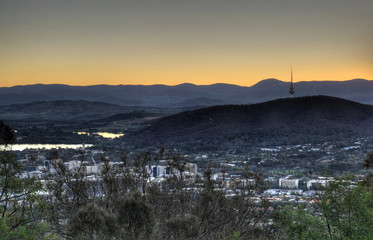 Fototapeta na wymiar Canberra City