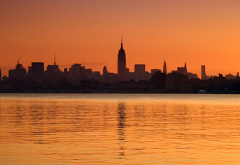 Fototapeta na wymiar the new york city skylines
