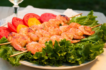 grilled shrimps