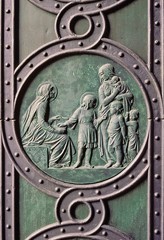 bronze relief sculpture