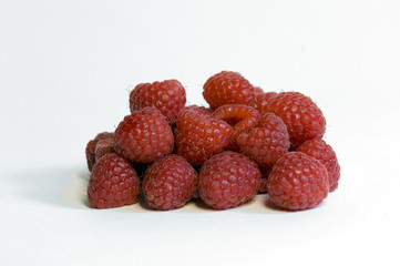 ripe red rasberries