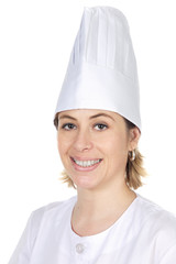 happy attractive cook woman