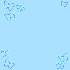 butterfly border paper