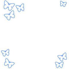 butterfly border paper