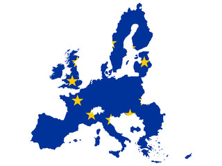 Naklejka premium map of european union