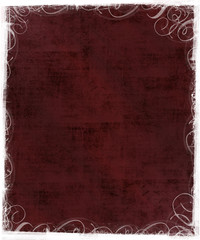 burgundy background with victorian frame