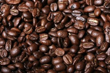 fresh coffee beans background