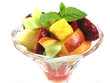 glass with fruit salad