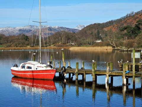 Red Boat On Windermere