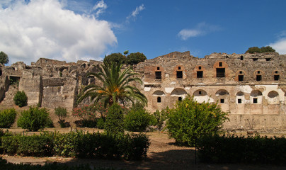 Obraz premium pompei, ruins from the volcano eruption