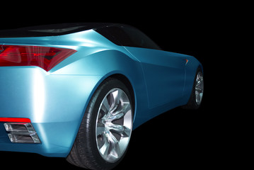 Fototapeta na wymiar niebieski abstrakcyjne samochód sportowy