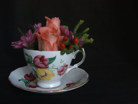 Teacup With Flowers