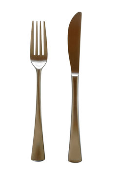 fork and knife silverware