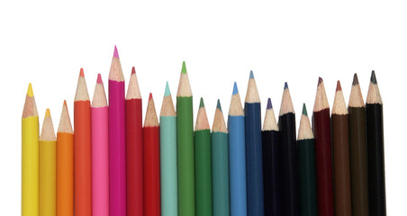 set of coloured pencils