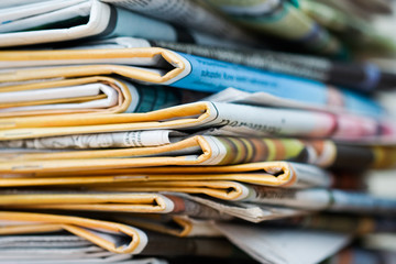 pile of newspapers