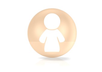 mitglied button orange