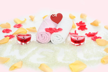 pink bath accesories