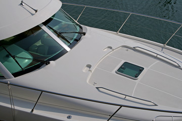 front of power boat