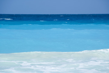 shades of blue in the caribbean