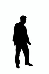 silhouette of a businessman