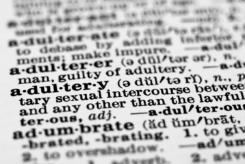 dictionary definition - adultery - obrazy, fototapety, plakaty
