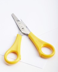 yellow scissors