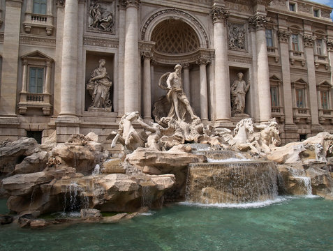 the fontana di trevi in rome