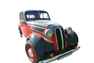 red - black car from 1930's