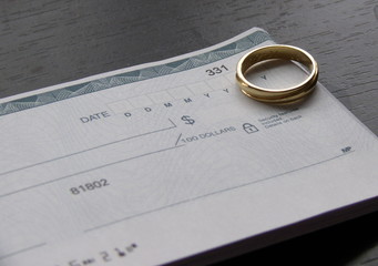 ring and checkbook
