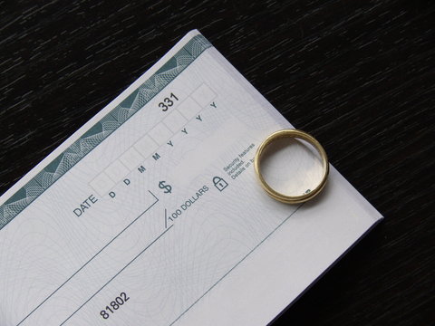 Ring And Checkbook