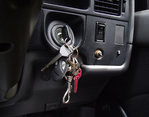 car keys in ignition