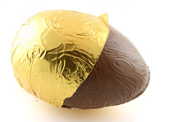 easter egg with foil back