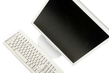  lcd monitor and keyboard