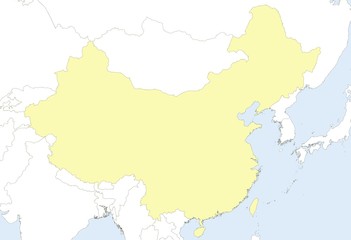 map of china with neighbor countries