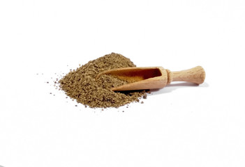 black, ground pepper