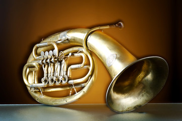 an old brass instrument - 2842302