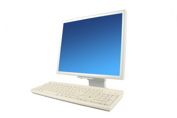  lcd monitor and keyboard