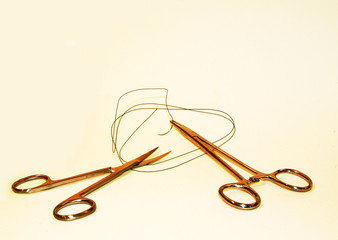 needle and scissors