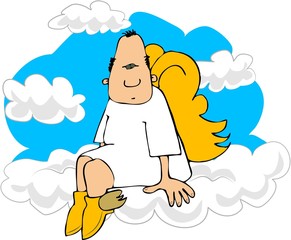 angel on cloud 9