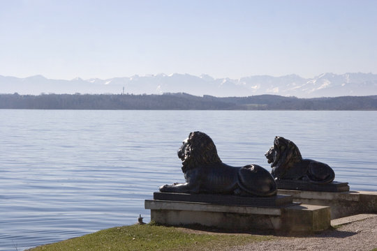 starnbergersee am morgen