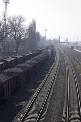 Naklejka premium train cars