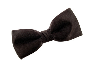 black bow tie.