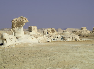 white desert in egypt