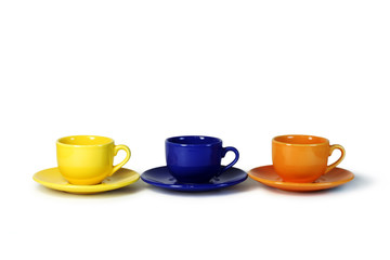 three coffee cups.