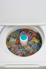 laundering money