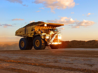 mining truck carting coal - 2855985